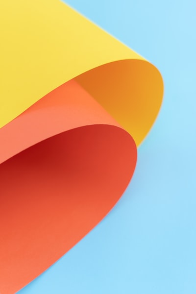 Yellow, orange and red abstract art wallpaper
